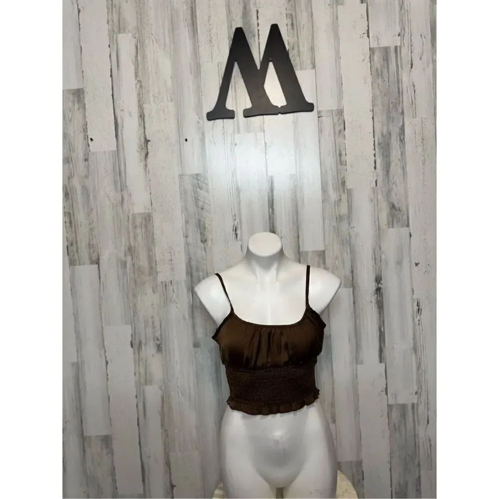 Active USA brown crop top